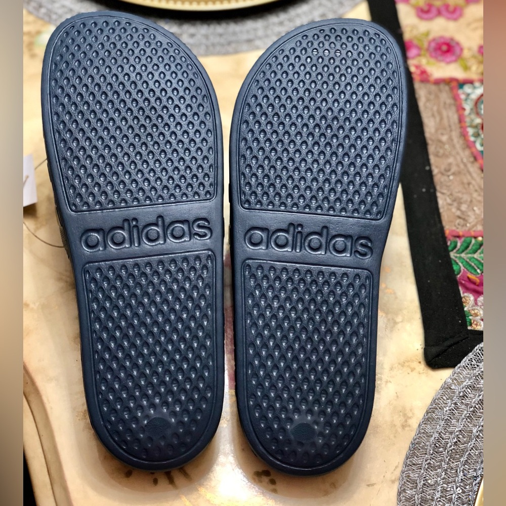 Adidas Adilette Aqua Slides Blue Men’s size 12 - Picture 5 of 5